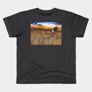 Pheasant at Sunset Kids T-Shirt